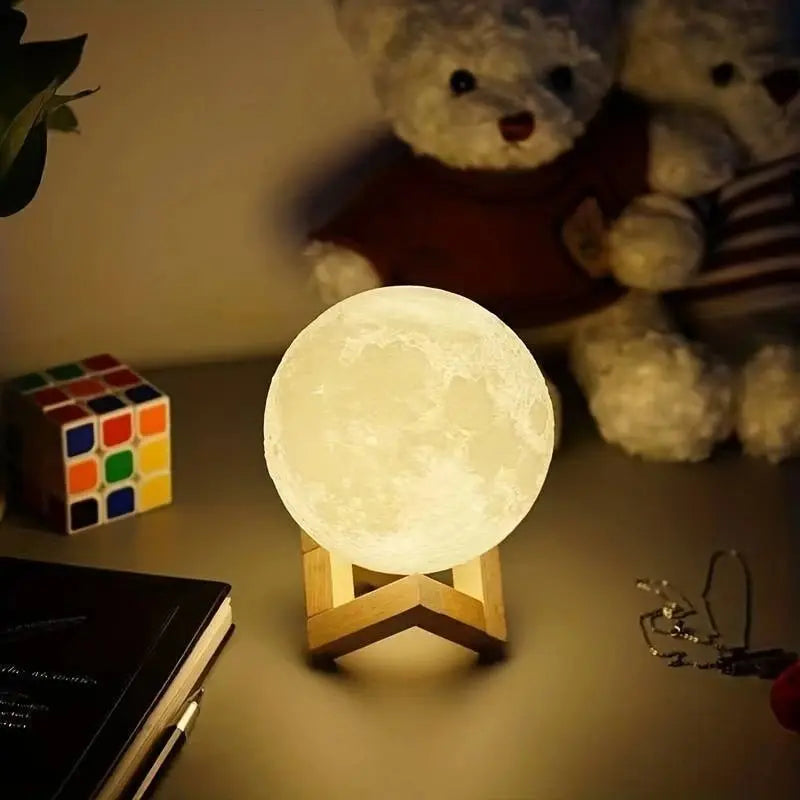 LED Moon Night Light – Warm Glow Galaxy Lamp